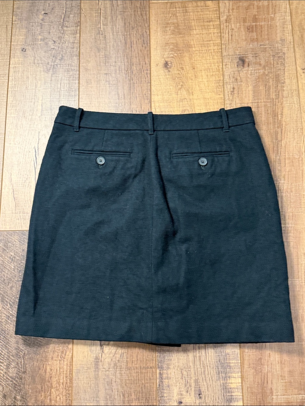 Eddie Bauer Mercer Fit Button Front Wool Blend Lined Mini Skirt Size 10 - Picture 6 of 9